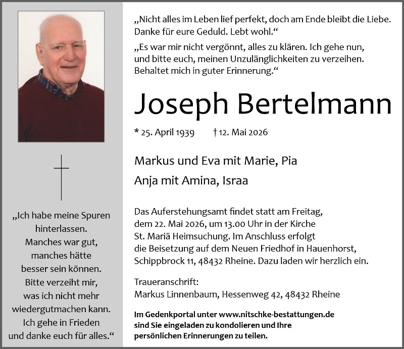 Profilbild von Joseph Bertelmann